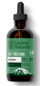 Lazarus CBD Tincture 120 ml High-Potency 6000